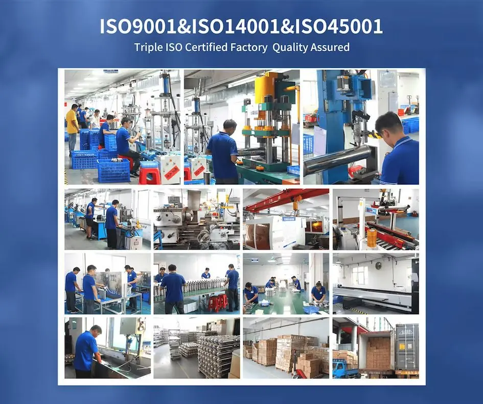 EIREE production lines — ISO 9001, 14001 and 45001 certified factory