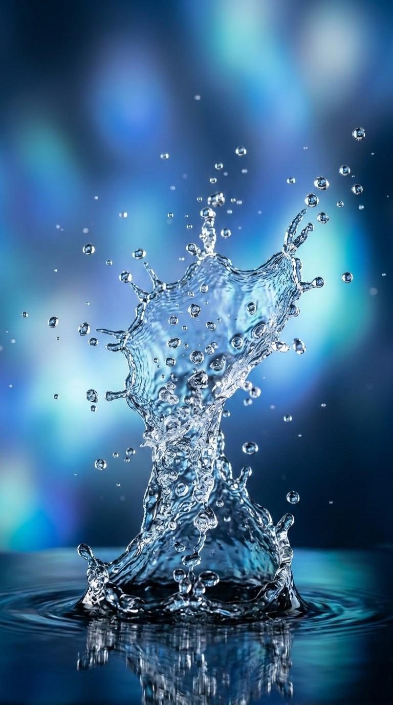 Pure water splash